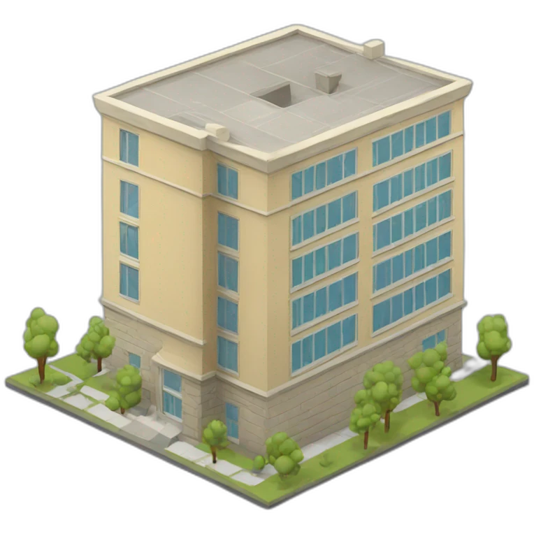building model isometric emoji