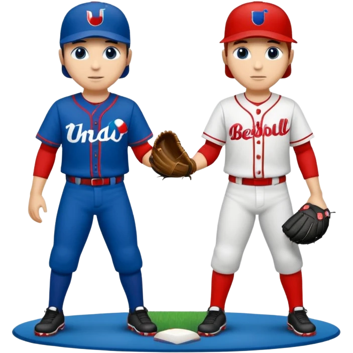 quiero dos equipos enemigos de baseball  emoji