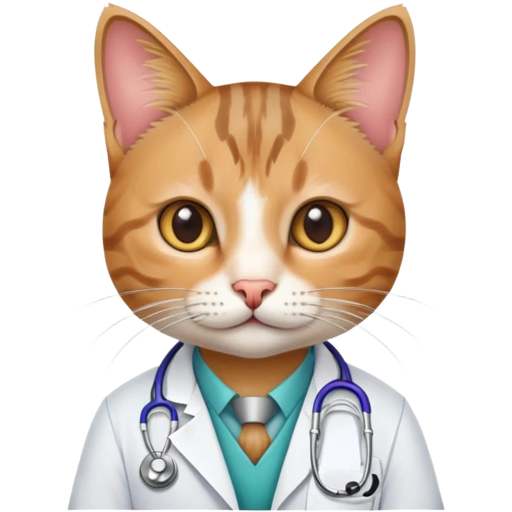 Doctor cat emoji