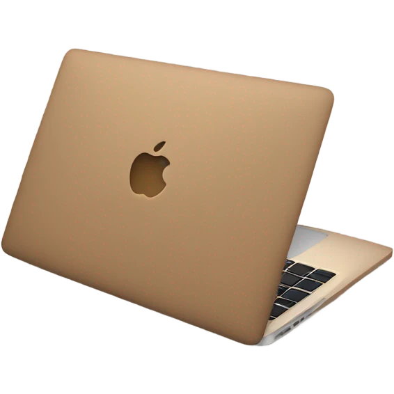 Light brown MacBook  emoji
