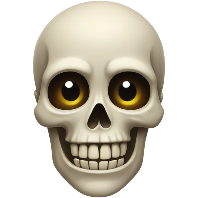 A skull emoji and the pleading face emoji combined emoji