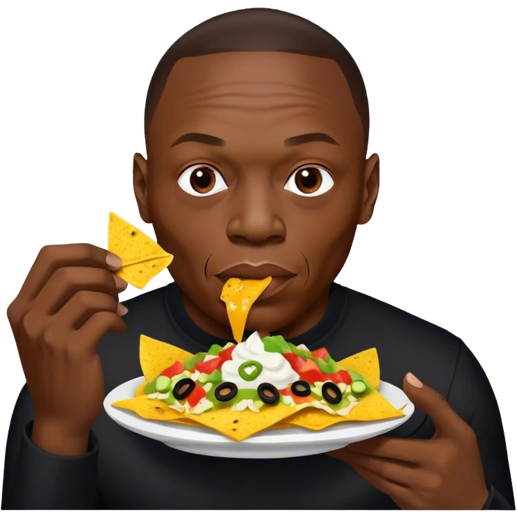Dr Dre eating nachos emoji