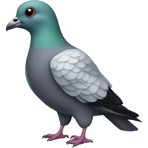 Masked pigeon emoji