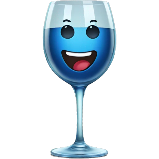 Dancing wine glass emoji