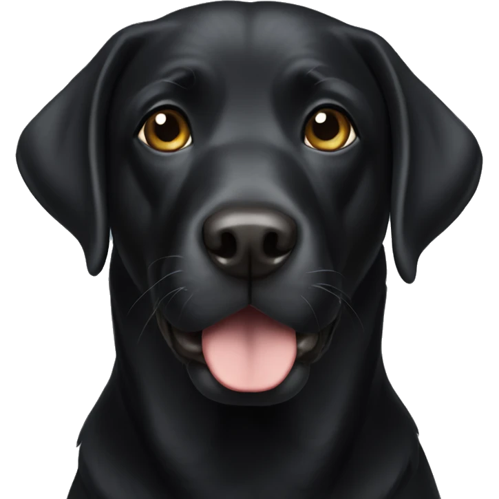 Black Labrador  emoji