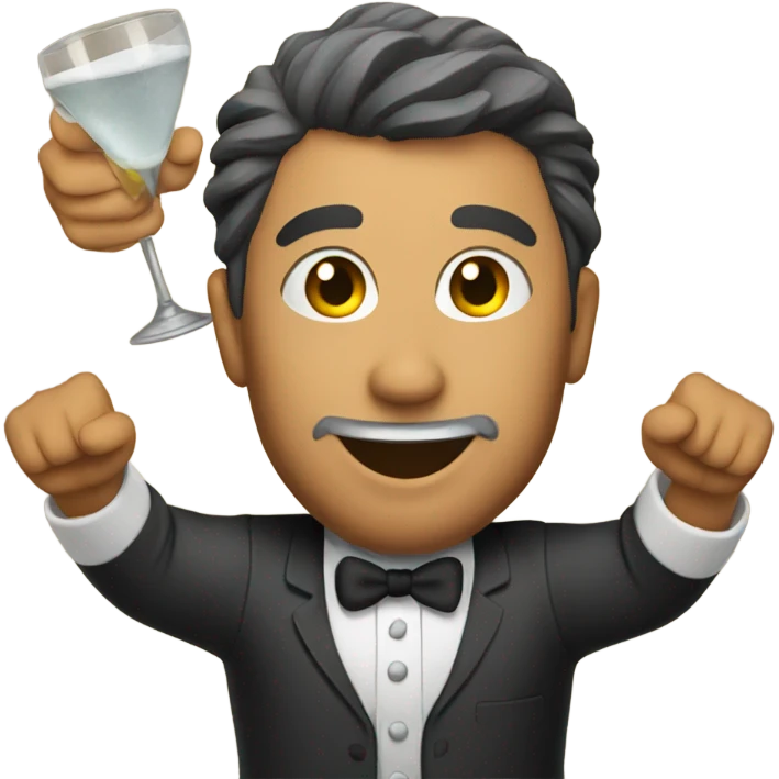 Flying bartender emoji