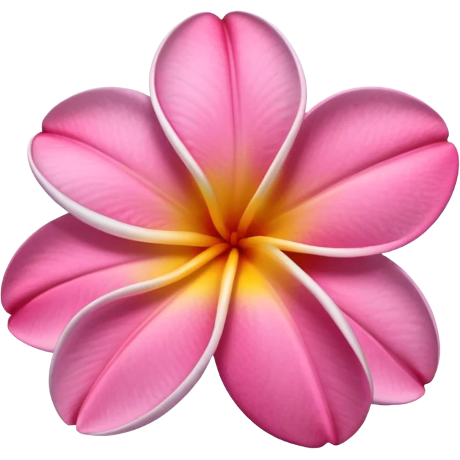 frangipani flower pink emoji
