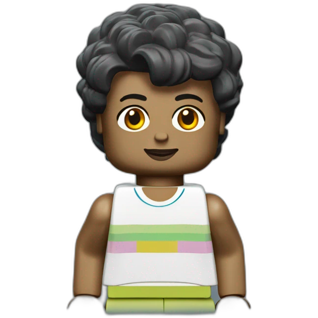 Trans LEGO minifigure emoji