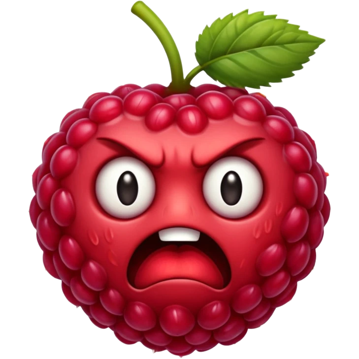 angry ugly raspberry emoji