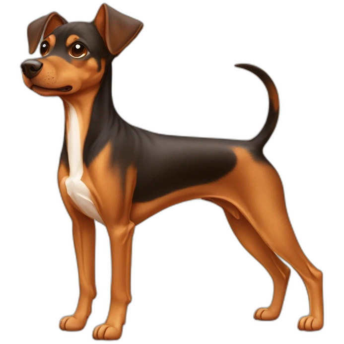 cachorro pinscher caramelo jogador de basquete emoji