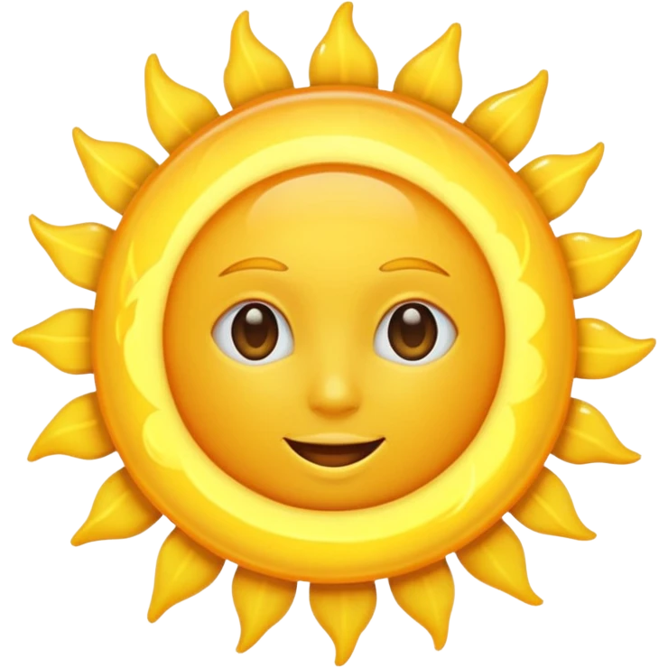 sun without face emoji