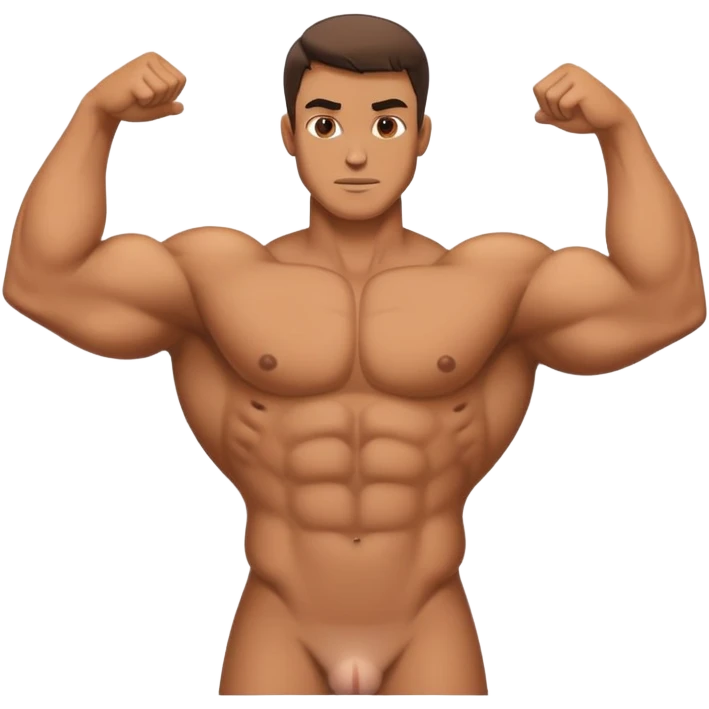 nude man with a big dick and big tits emoji