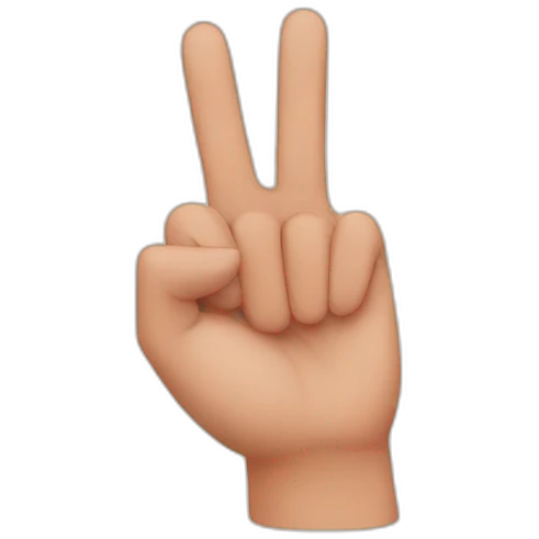 Heart fingers emoji