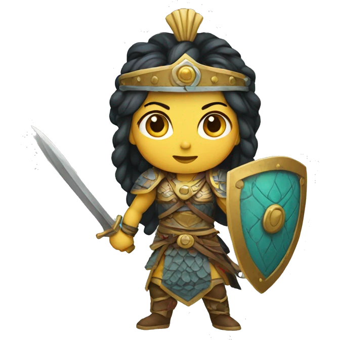 Turkic warrior queen emoji