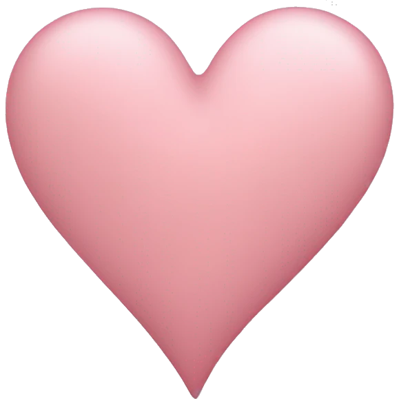 light pink heart  emoji
