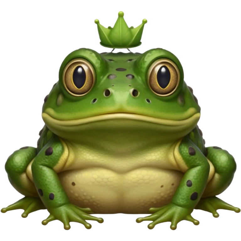 African Bullfrog with a worm on its head emoji
