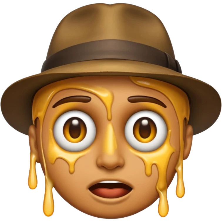 Emoji of steven miller’s face melting like in Raiders of the lost ark emoji