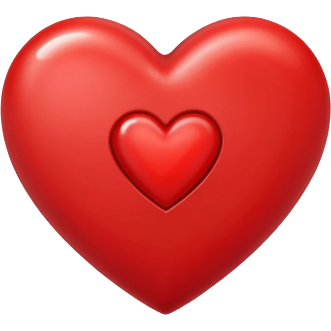 un corazon rojo con la letra f en el centro emoji