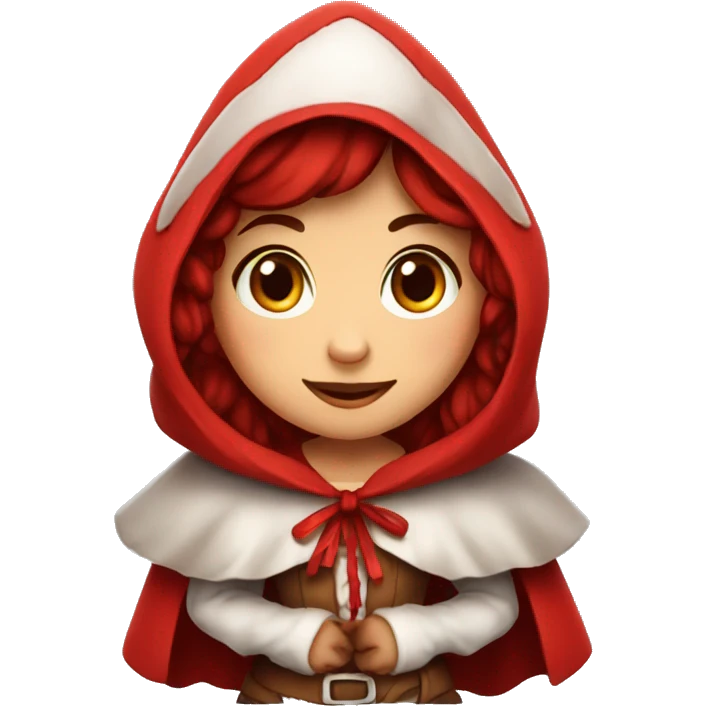 Little Red Riding Hood cute emoji