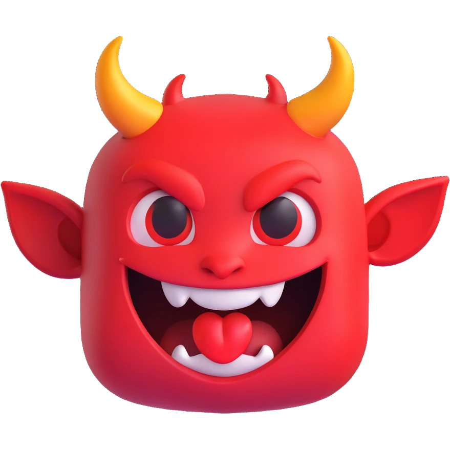 devil microsoft style 3d fluent emoji emoji
