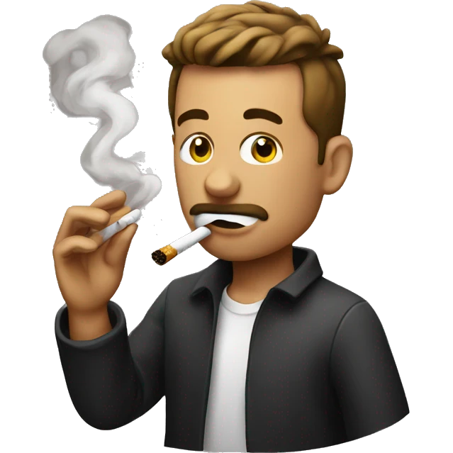 Emoji smoking emoji