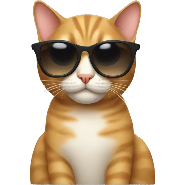 Cat with sunglasses emoji