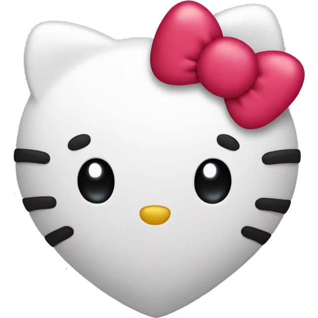 hello kitty heart emoji