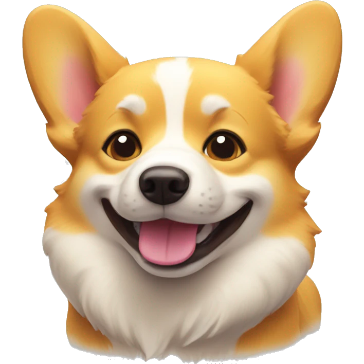 yellow happy corgi emoji