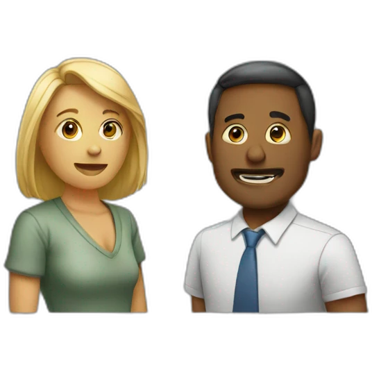 two people discussion emoji