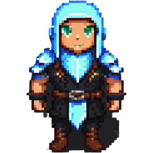 Polack character in pixel art style emoji