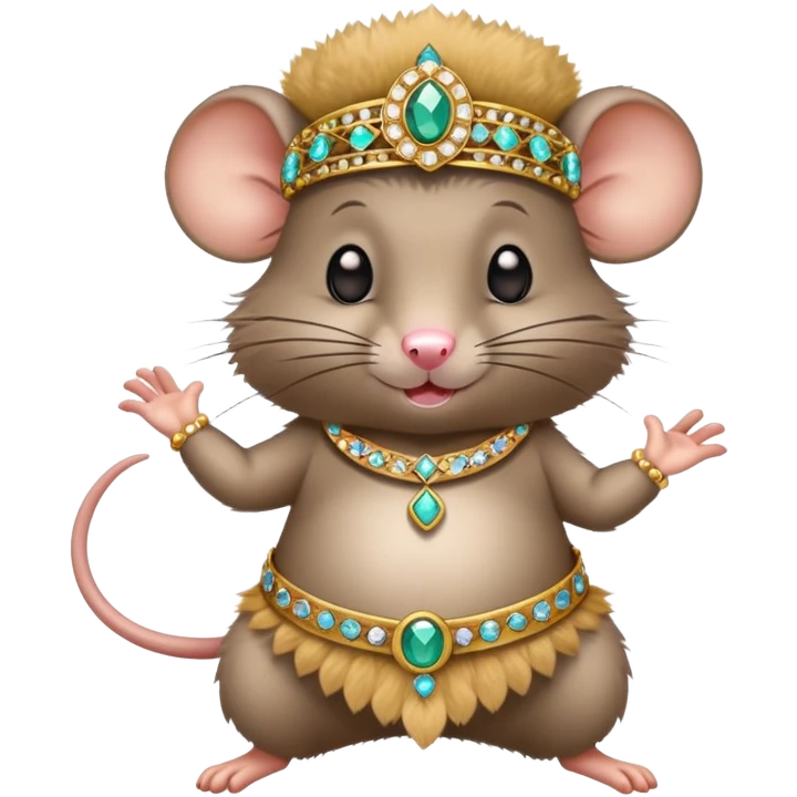 A rat belly dancing  emoji