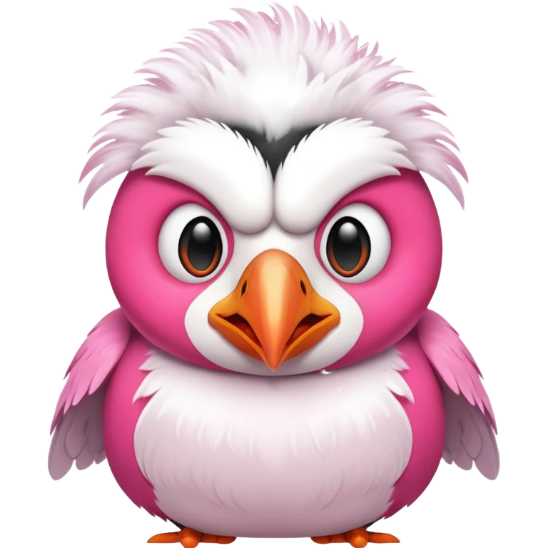 pink puffin angry steam emoji