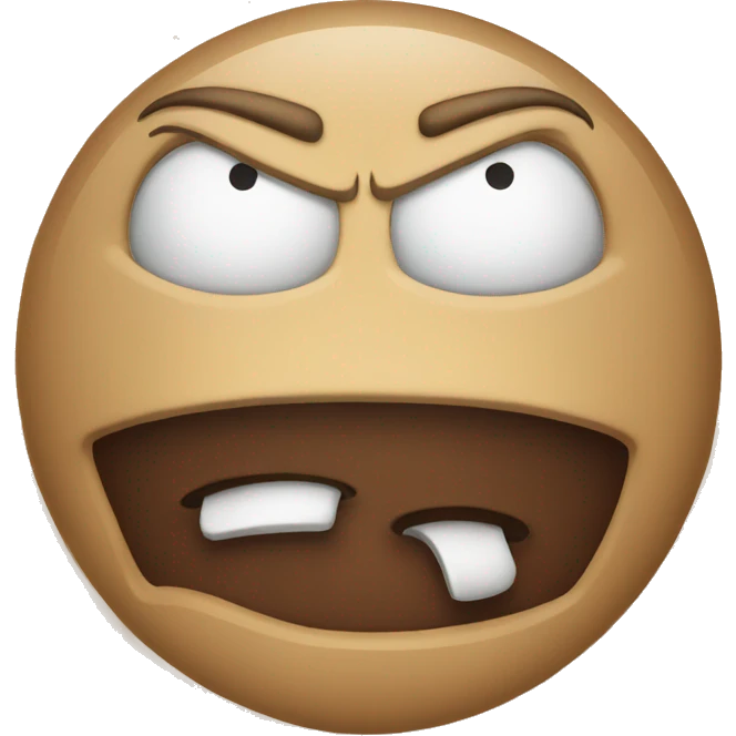Hungry and angry  emoji