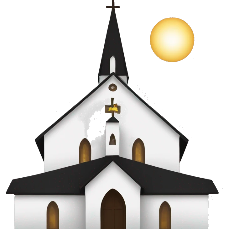 Black church emoji