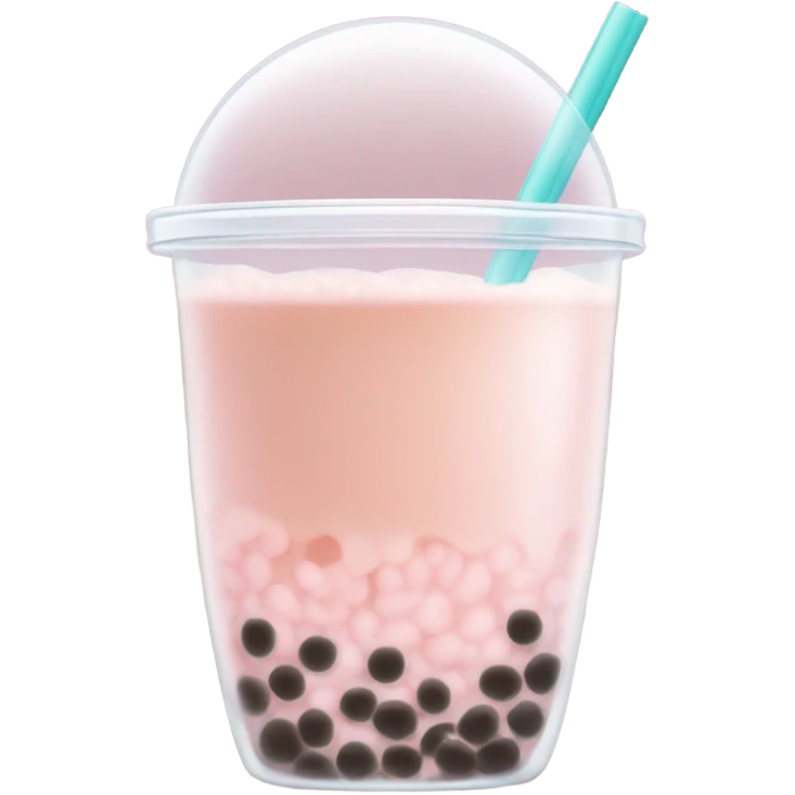 Light Pink Boba tea emoji