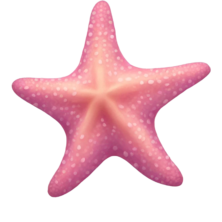 A pink sea star emoji