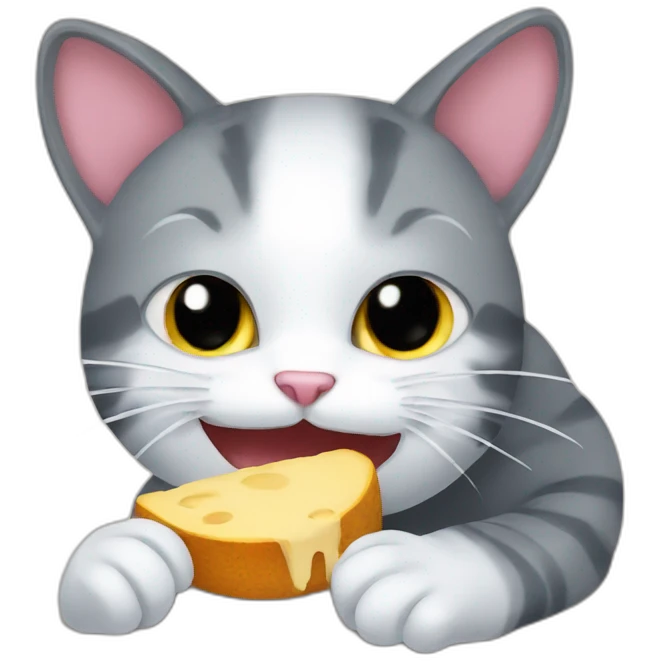 cat eat mouse emoji