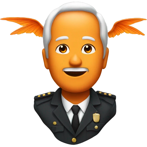 The bill with orange wings emoji