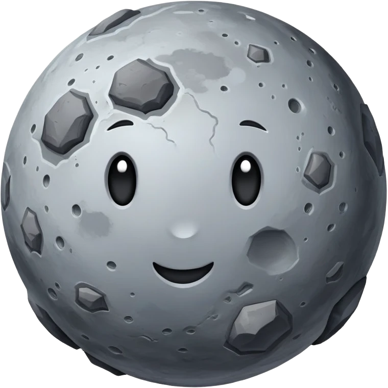 Planet Mercury realistic emoji