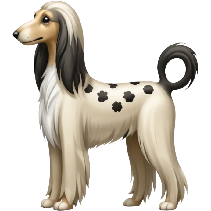 perro afgano emoji