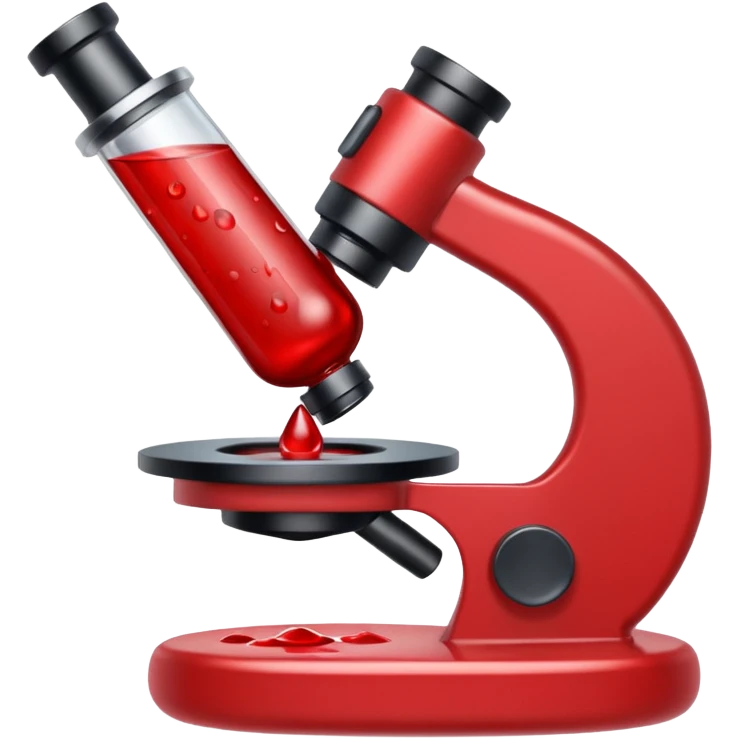 sangue no microscopio emoji