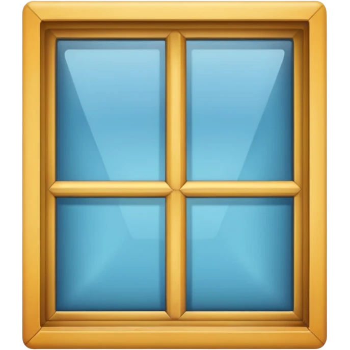 generate closed window with exterior background emoji