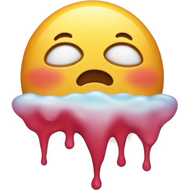 Melting in love emoji