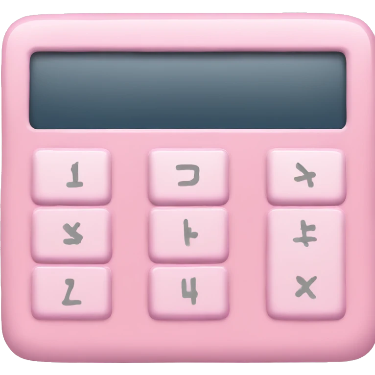 Light pink calculator  emoji