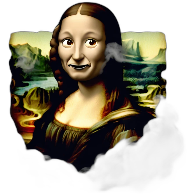 Smoke Mona Lisa emoji