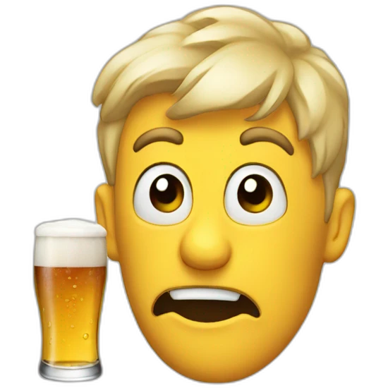 bad tasting beer emoji