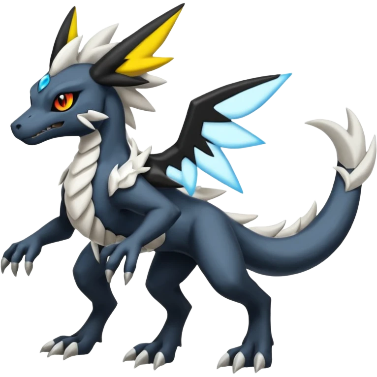 Salandit-Zekrom-Reshiram-Umbreon-Silvally-fusion (full body) emoji