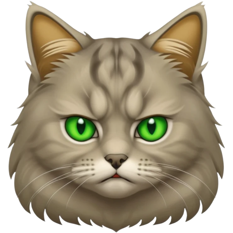gato siberiano enfadado emoji