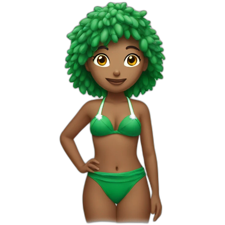 Chirstmas bikini emoji