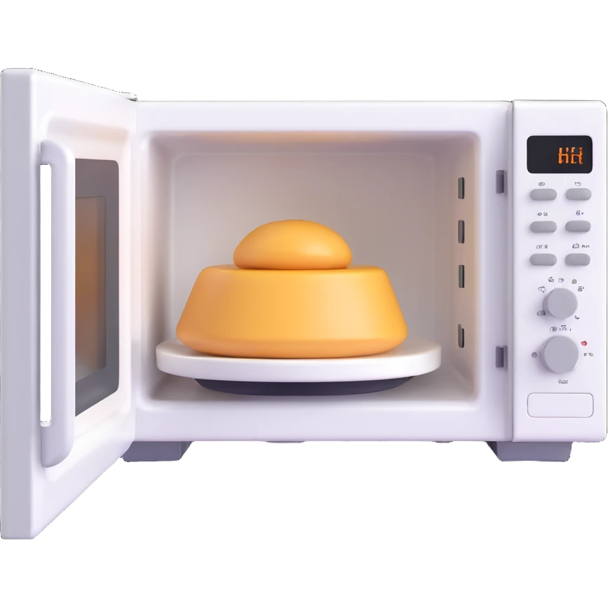 microwave with door open emoji